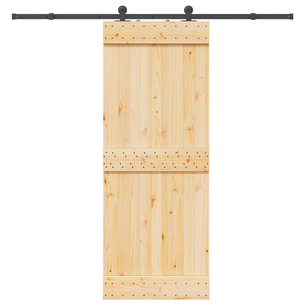 Liukuovi NARVIK 80 x 210 cm (213,5 cm) Luonnollinen ja musta