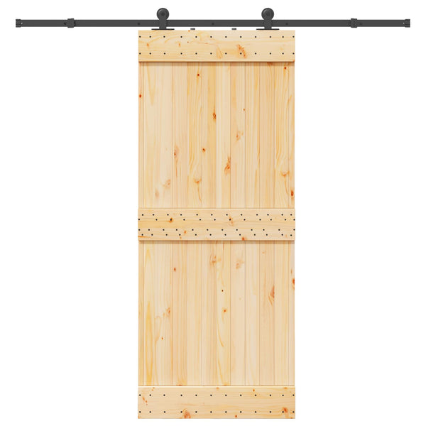 Liukuovi NARVIK 85 x 210 cm (213,5 cm) Luonnollinen ja musta