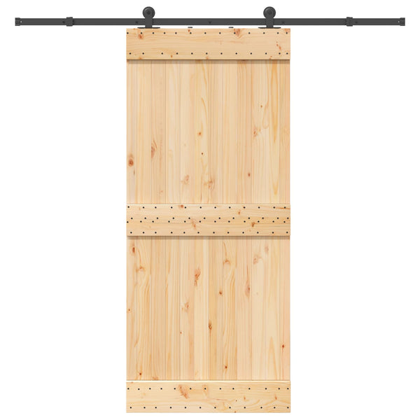 Liukuovi NARVIK Luonnollinen ja musta 90 x 210 cm (213,5 cm)