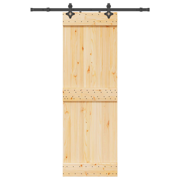 Liukuovi NARVIK Luonnollinen ja musta 70 x 210 cm (152,5 cm)