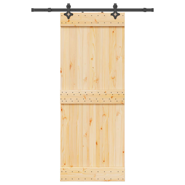 Liukuovi NARVIK Luonnollinen ja musta 80 x 210 cm (152,5 cm)