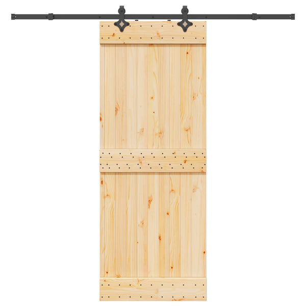 Liukuovi NARVIK Luonnollinen ja musta 80 x 210 cm (213,5 cm)