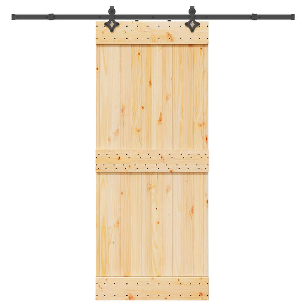 Liukuovi NARVIK Luonnollinen ja musta 85 x 210 cm (213,5 cm)