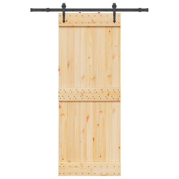 Liukuovi NARVIK Luonnollinen ja musta 80 x 210 cm (152,5 cm)