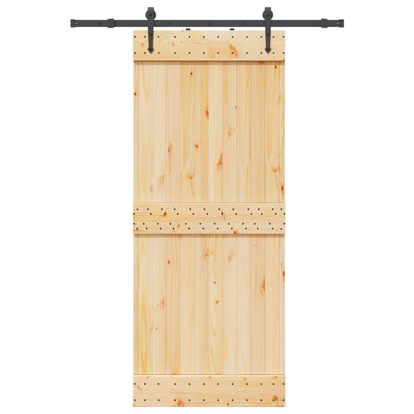Liukuovi NARVIK Luonnollinen ja musta 85 x 210 cm (152,5 cm)