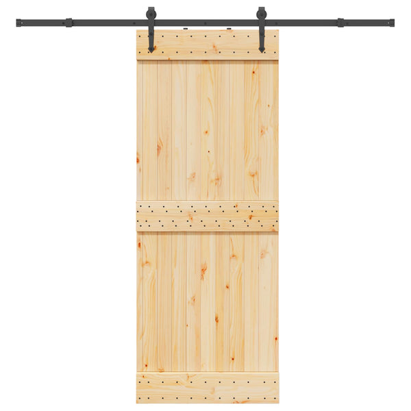 Liukuovi NARVIK Luonnollinen ja musta 80 x 210 cm (213,5 cm)
