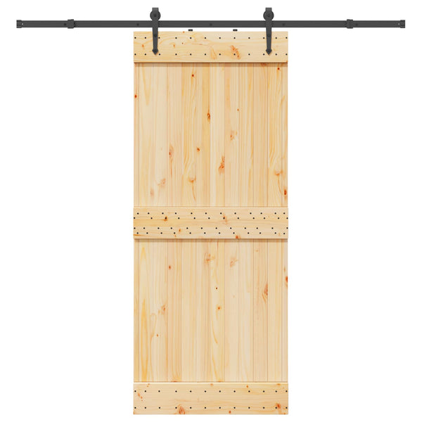 Liukuovi NARVIK Luonnollinen ja musta 85 x 210 cm (213,5 cm)
