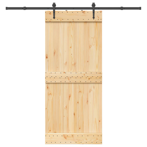 Liukuovi NARVIK Luonnollinen ja musta 90 x 210 cm (213,5 cm)