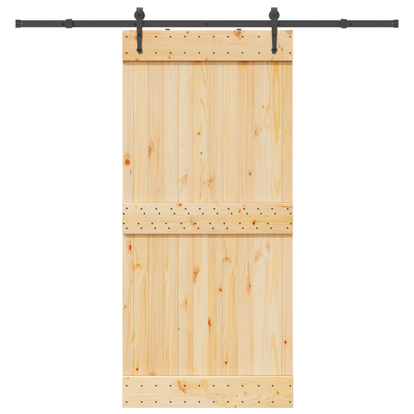 Liukuovi NARVIK Luonnollinen ja musta 95 x 210 cm (213,5 cm)