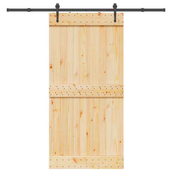 Liukuovi NARVIK Luonnollinen ja musta 100 x 210 cm (213,5 cm)