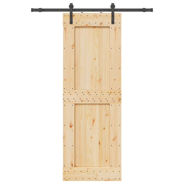 Liukuovi NARVIK 85 x 210 cm (152,5 cm) Luonnollinen ja musta