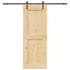 Liukuovi NARVIK 85 x 210 cm (213,5 cm) Luonnollinen ja musta