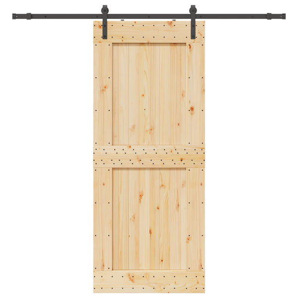 Liukuovi NARVIK 95 x 210 cm (213,5 cm) Luonnollinen ja musta
