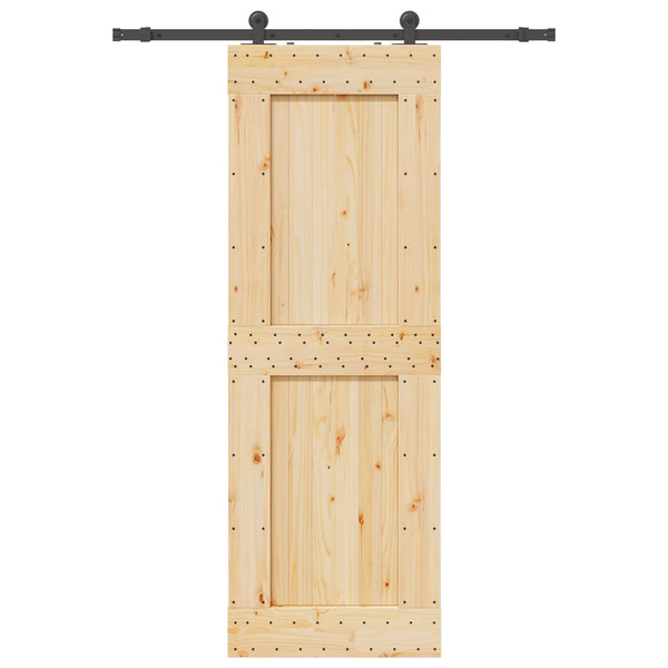 Liukuovi NARVIK Luonnollinen ja musta 80 x 210 cm (152,5 cm)