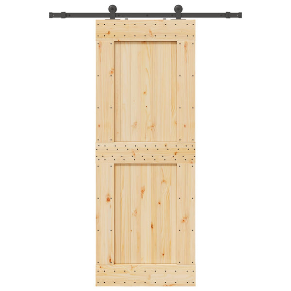 Liukuovi NARVIK Luonnollinen ja musta 85 x 210 cm (152,5 cm)