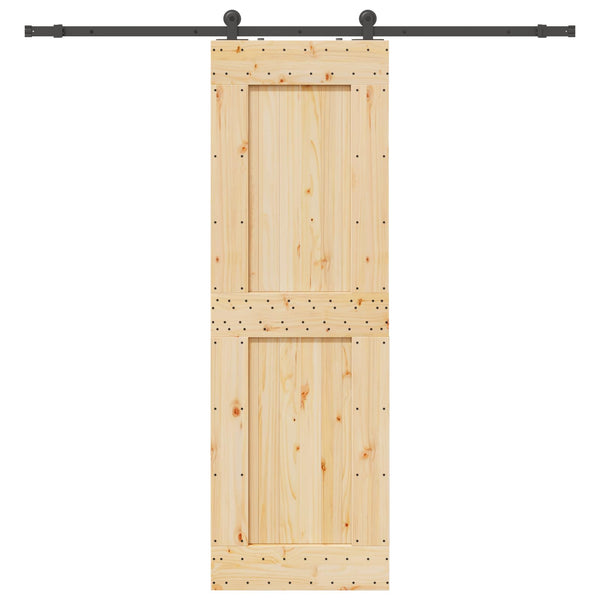 Liukuovi NARVIK Luonnollinen ja musta 70 x 210 cm (213,5 cm)