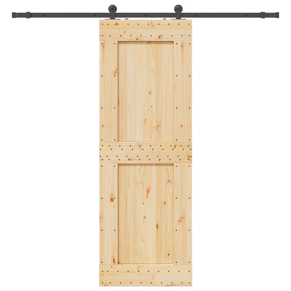 Liukuovi NARVIK Luonnollinen ja musta 80 x 210 cm (213,5 cm)