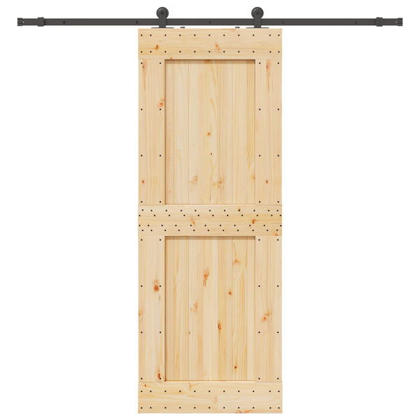 Liukuovi NARVIK 85 x 210 cm (213,5 cm) Luonnollinen ja musta