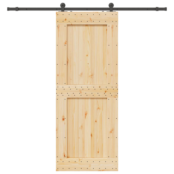 Liukuovi NARVIK Luonnollinen ja musta 90 x 210 cm (213,5 cm)