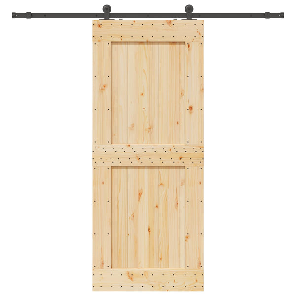 Liukuovi NARVIK Luonnollinen ja musta 95 x 210 cm (213,5 cm)