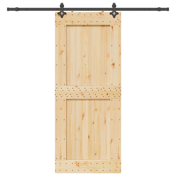 Liukuovi NARVIK Luonnollinen ja musta 95 x 210 cm (213,5 cm)