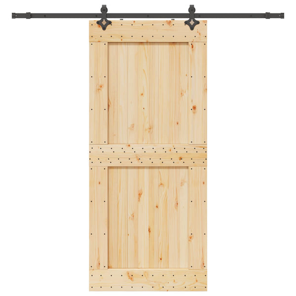 Liukuovi NARVIK Luonnollinen ja musta 100 x 210 cm (213,5 cm)