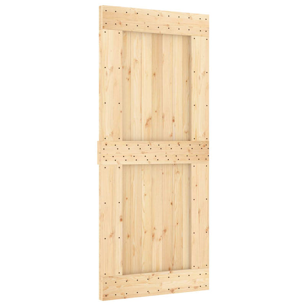 Liukuovi NARVIK Luonnollinen ja musta 90 x 210 cm (213,5 cm)
