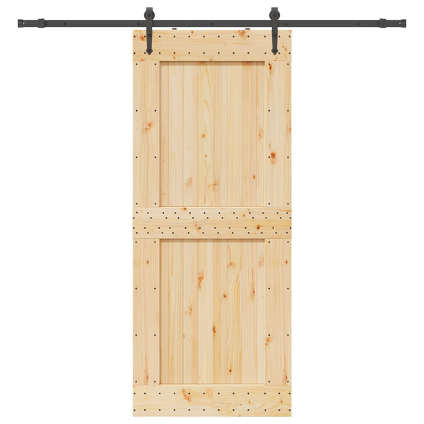 Liukuovi NARVIK Luonnollinen ja musta 95 x 210 cm (213,5 cm)