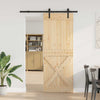 Liukuovi NARVIK 85 x 210 cm (152,5 cm) Luonnollinen ja musta