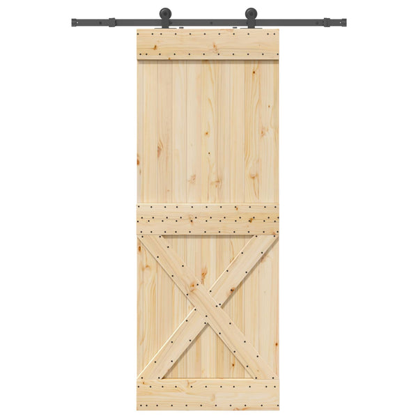 Liukuovi NARVIK Luonnollinen ja musta 85 x 210 cm (152,5 cm)