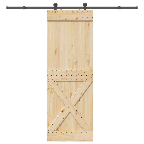 Liukuovi NARVIK Luonnollinen ja musta 80 x 210 cm (213,5 cm)