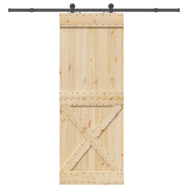 Liukuovi NARVIK Luonnollinen ja musta 85 x 210 cm (213,5 cm)