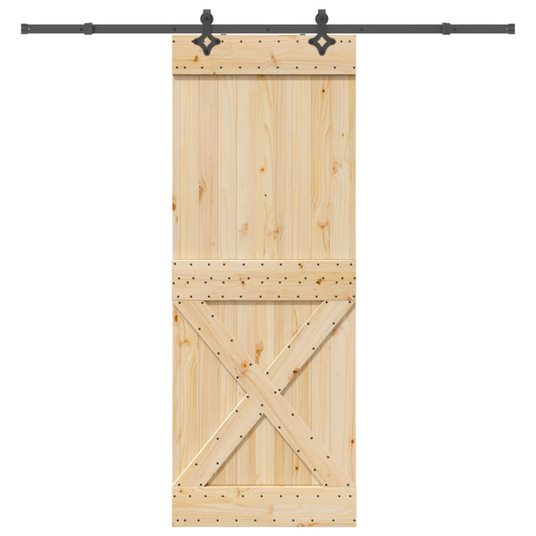 Liukuovi NARVIK Luonnollinen ja musta 85 x 210 cm (213,5 cm)