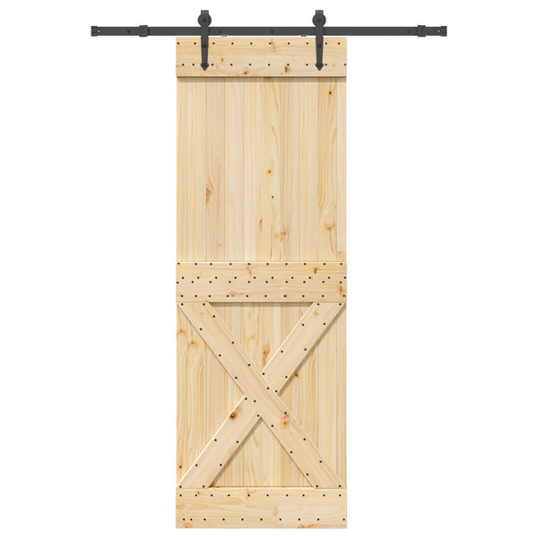 Liukuovi NARVIK Luonnollinen ja musta 80 x 210 cm (152,5 cm)