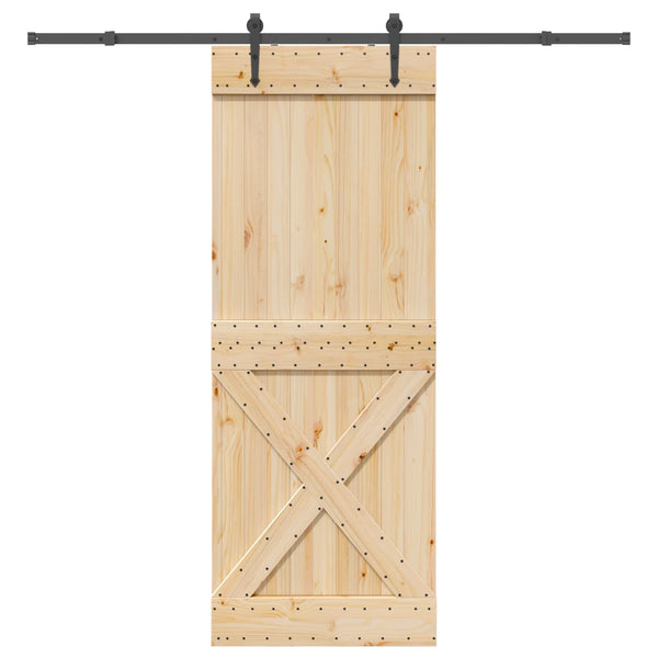 Liukuovi NARVIK Luonnollinen ja musta 85 x 210 cm (213,5 cm)