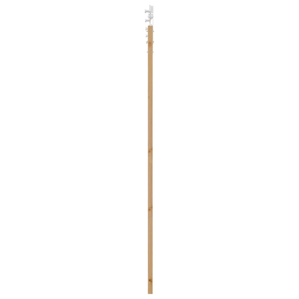 Liukuovi 73,5 x 211 cm Täysi mänty Luonnollinen ja valkoinen