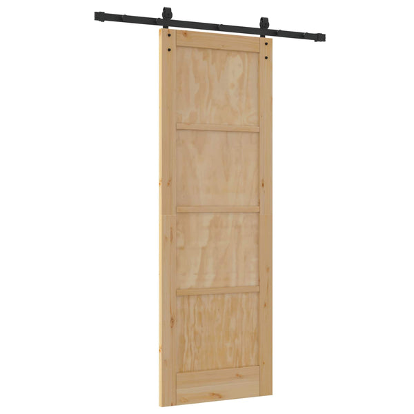 Liukuovi Luonnollinen 73,5 x 211 cm Täysi mänty