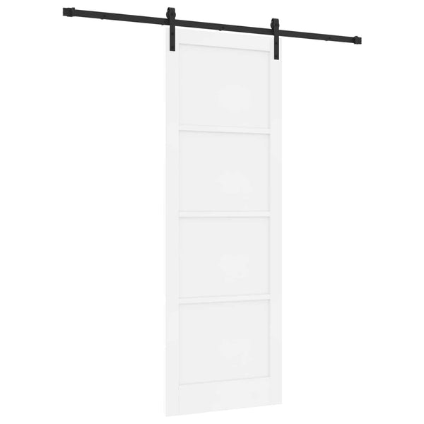 Liukuovi valkoinen 83 x 232 cm Täysi mänty