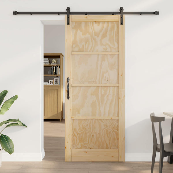 Liukuovi Luonnollinen 86 x 211 cm Täysi mänty