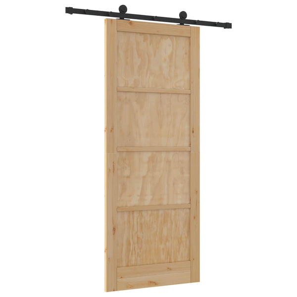 Liukuovi ORKDAL 86 x 211 cm Täysi mänty Luonnollinen