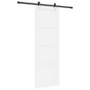 Liukuovi Valkoinen ja musta 83 x 232 cm Täysi mänty