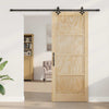 Liukuovi ORKDAL 86 x 211 cm Täysi mänty Luonnollinen