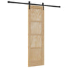 Liukuovi ORKDAL 61 x 198,5 cm Täysi mänty Luonnollinen ja musta