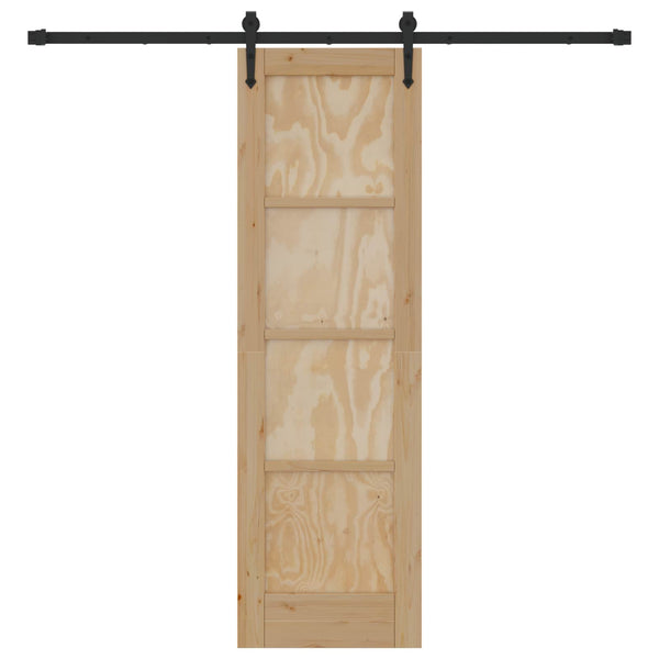 Liukuovi ORKDAL 61 x 198,5 cm Täysi mänty Luonnollinen ja musta