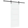Liukuovi ORKDAL 83 x 202 cm Täysi mänty Valkoinen ja musta