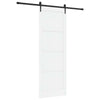 Liukuovi ORKDAL 83 x 232 cm Täysi mänty Valkoinen ja musta