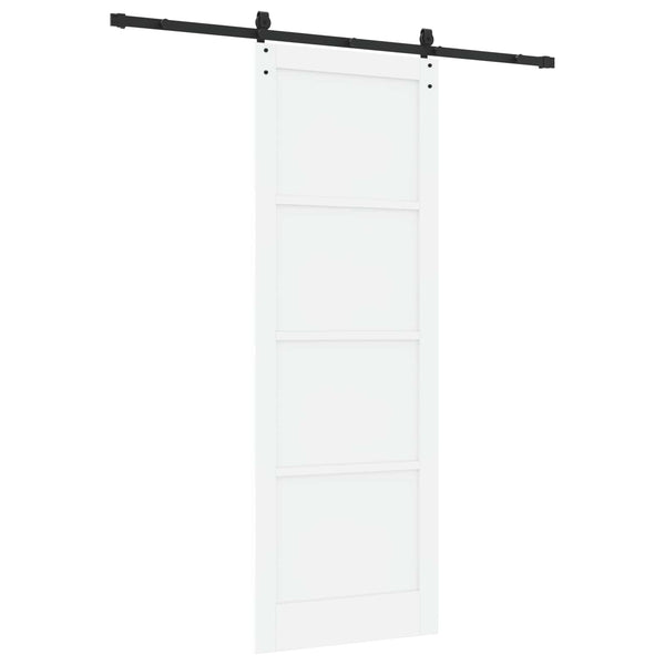 Liukuovi ORKDAL 83 x 232 cm Täysi mänty Valkoinen ja musta