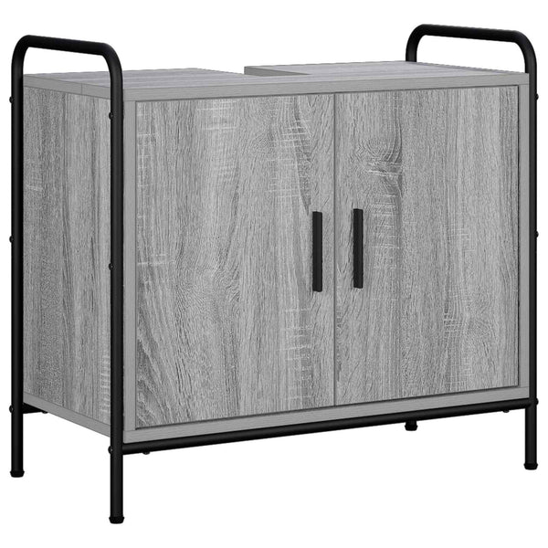 Kylpyhuoneen kaappisetti 2 kpl Harmaa Sonoma 65,5 x 34 x 61 cm