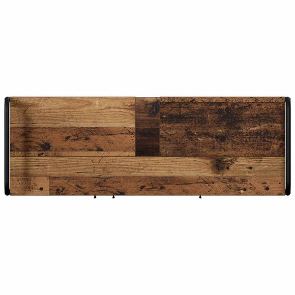 Kylpyhuoneen kaappisetti 2 kpl Vanha puu 65,5 x 34 x 61 cm