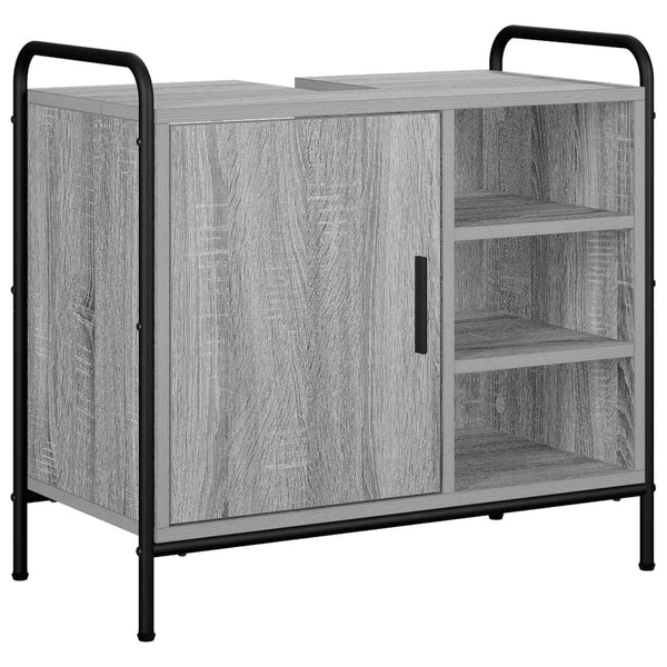 Kylpyhuoneen kaappisetti 3 kpl Harmaa Sonoma 40 x 36 x 99,5 cm